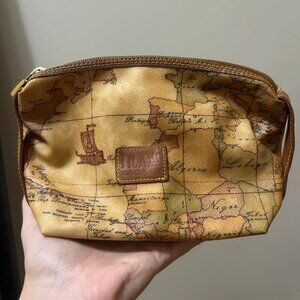 Alviero Martini Geo Classic Beauty Toiletry Cosmetic Bag 1A Classe Made In Italy